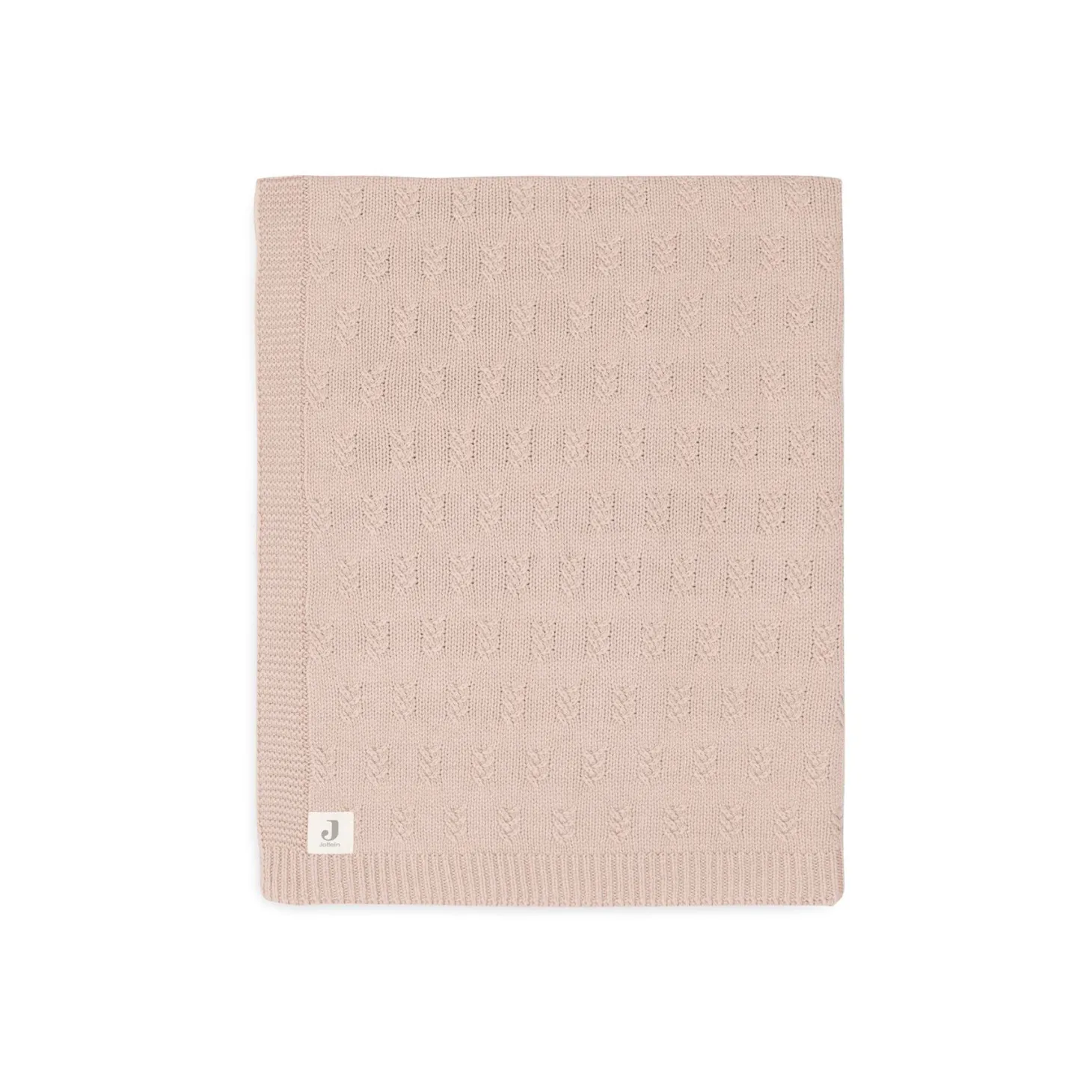 Jollein Couverture Lit Bébé grain knit Wild Rose 100x150 cm
