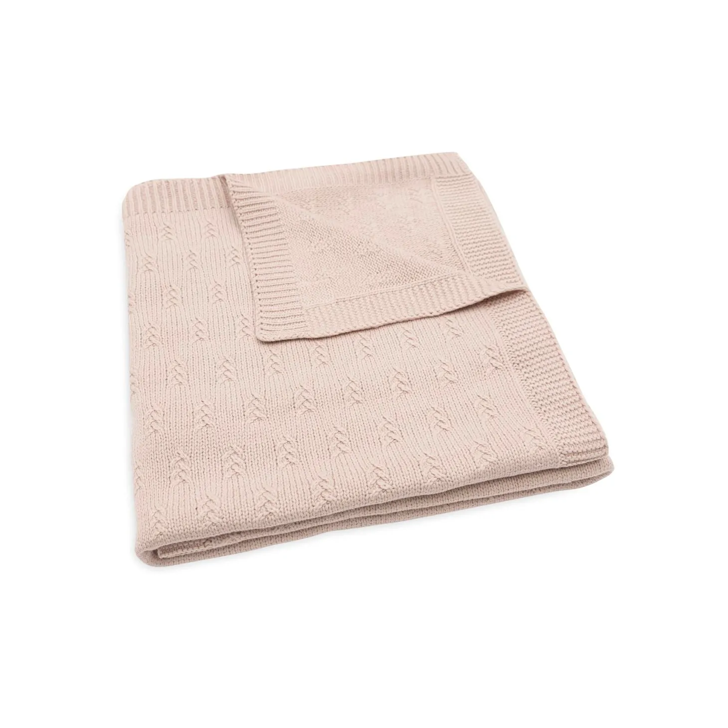 Jollein Couverture Lit Bébé grain knit Wild Rose 100x150 cm