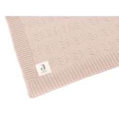 Jollein Couverture Lit Bébé grain knit Wild Rose 100x150 cm
