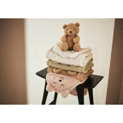Jollein Couverture portefeuille bear boucle Wild Rose