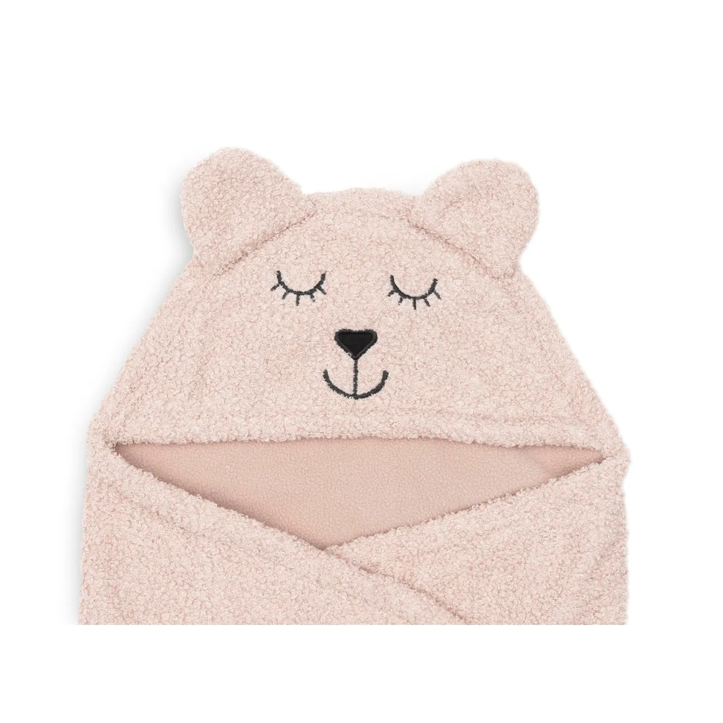 Jollein Couverture portefeuille bear boucle Wild Rose