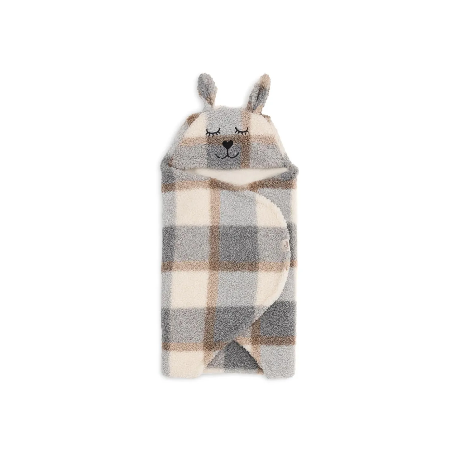 Jollein Couverture Portefeuille Bunny Check Boucle Multicolor