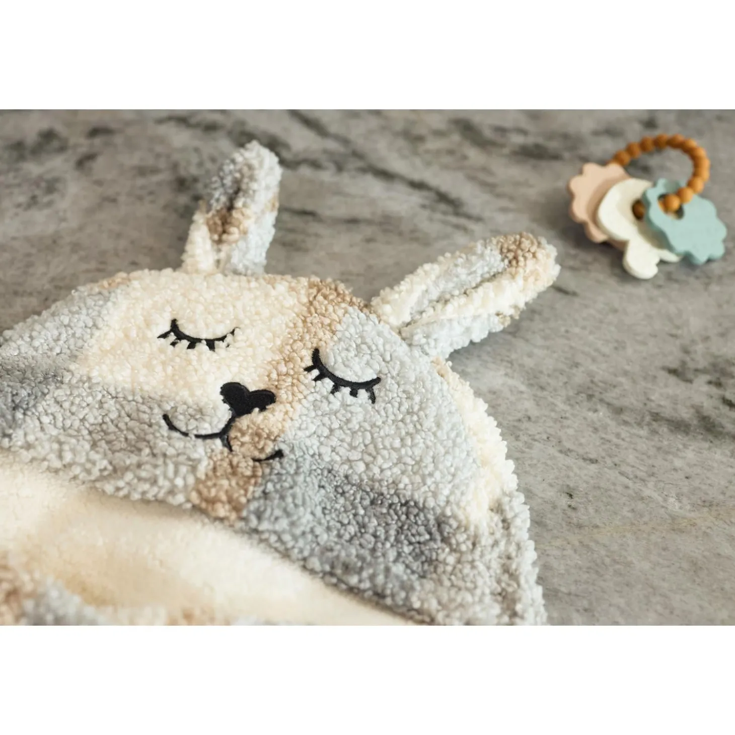 Jollein Couverture Portefeuille Bunny Check Boucle Multicolor