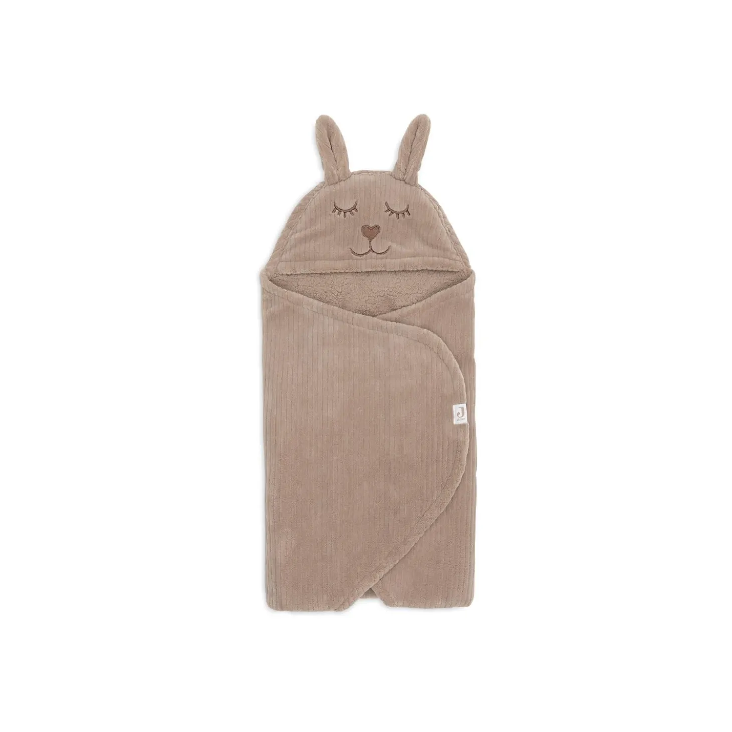 Jollein Couverture portefeuille Bunny Cloudy Rib Milky Coffee