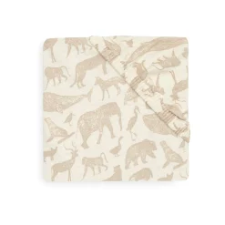 Jollein Drap-housse Jersey animals Nougat 70x140 cm