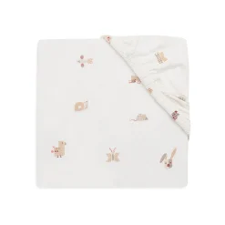 Jollein                    Drap-housse Jersey Animal Friends    Multicolore
