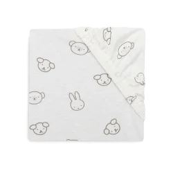 Jollein                    Drap-housse Jersey Miffy and Friends    Multicolore            70x150 cm