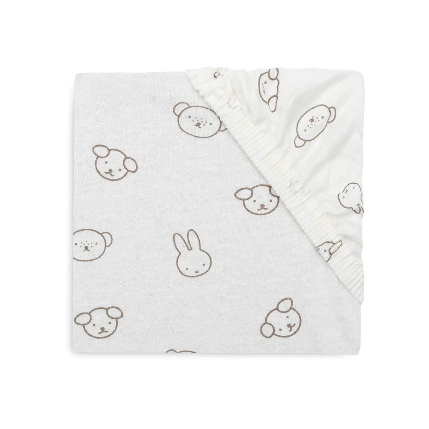 Jollein Drap-housse Jersey Miffy and Friends Biscuit