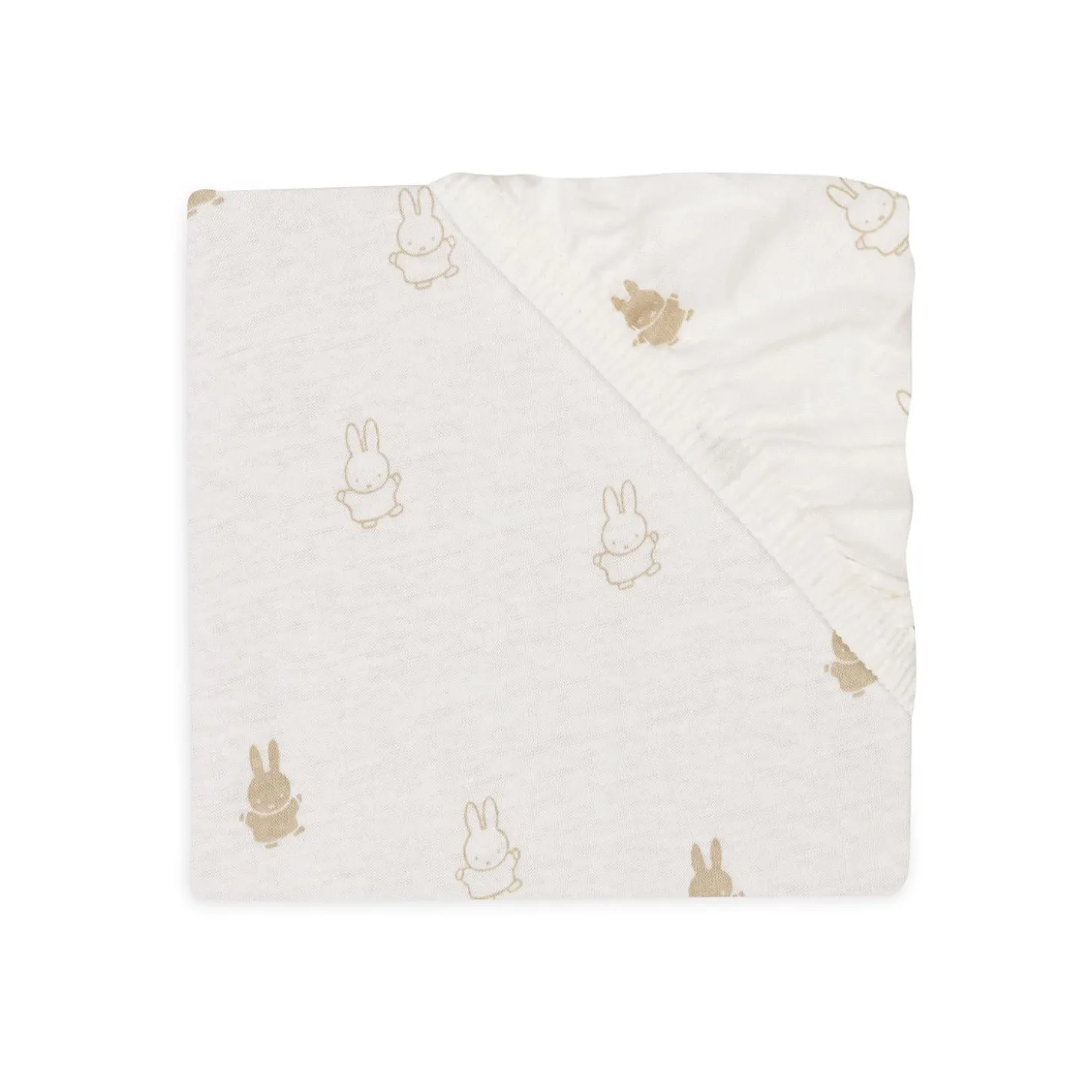 Jollein Drap-housse Jersey Miffy Nougat 60x120 cm