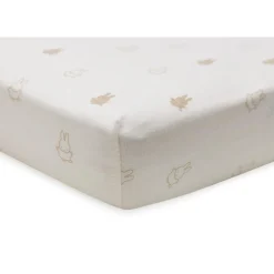 Jollein Drap-housse Jersey Miffy Nougat 60x120 cm