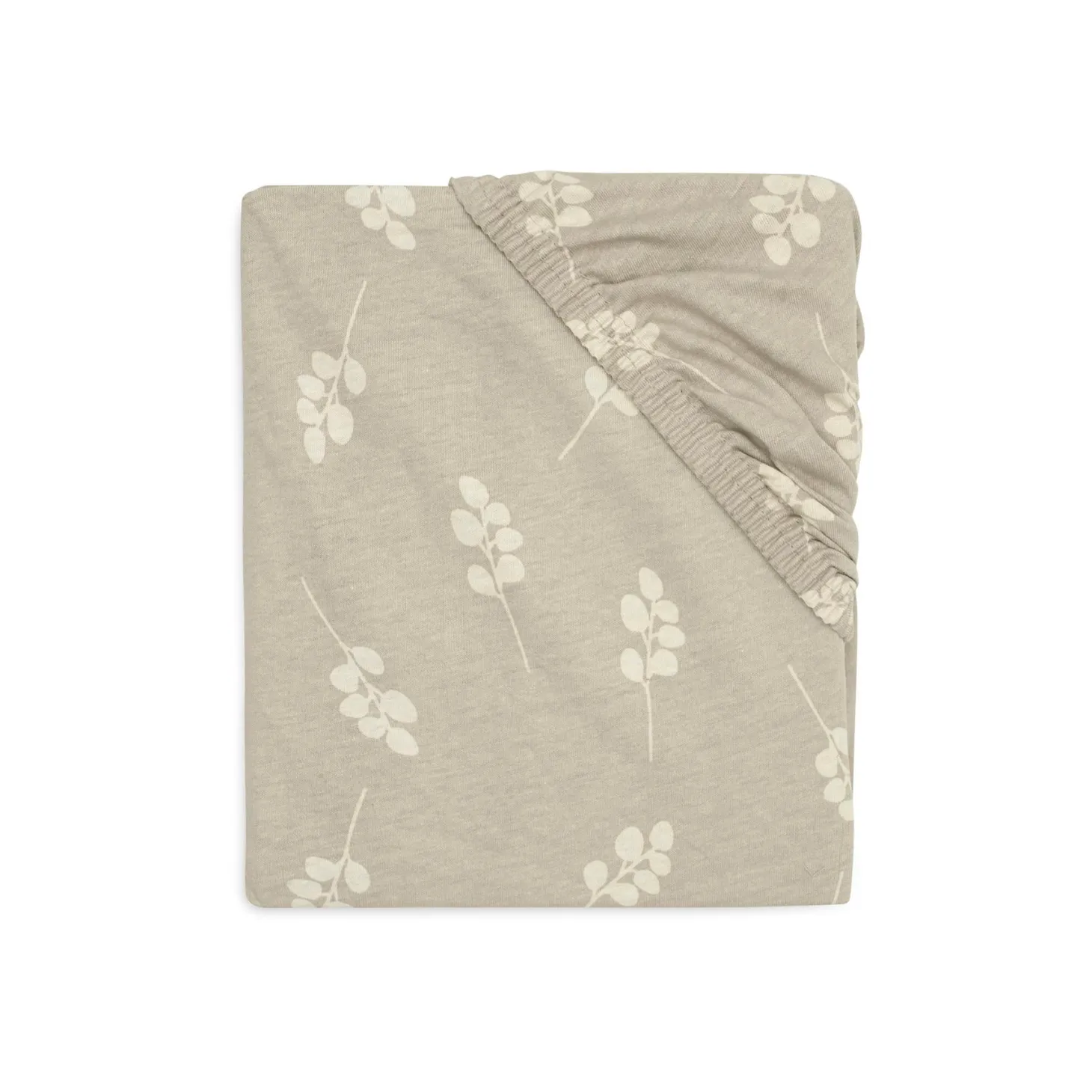 Jollein Drap-housse Jersey twig Olive Green 70x140 cm