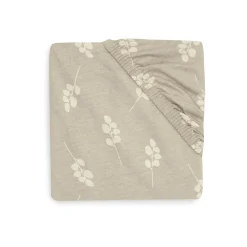 Jollein Drap-housse Jersey twig Olive Green 70x140 cm