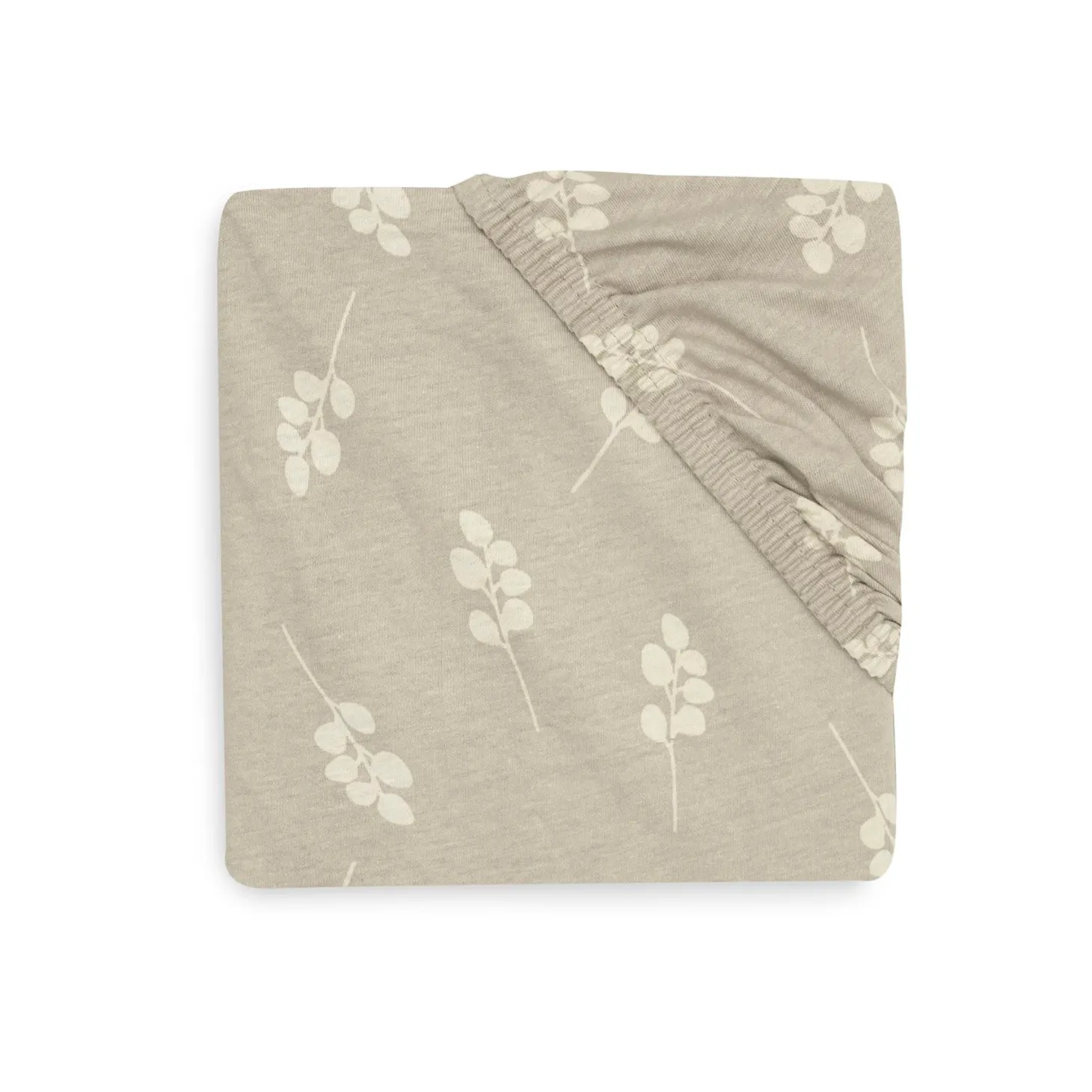 Jollein Drap-housse Jersey twig Olive Green 70x140 cm