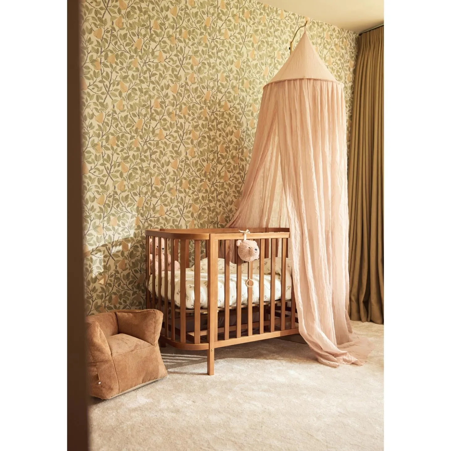 Jollein Fauteuil Pouf Enfant Corduroy Caramel