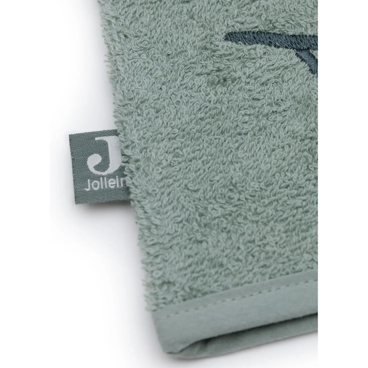 Jollein Gant de Toilette Éponge Croco Ash Green