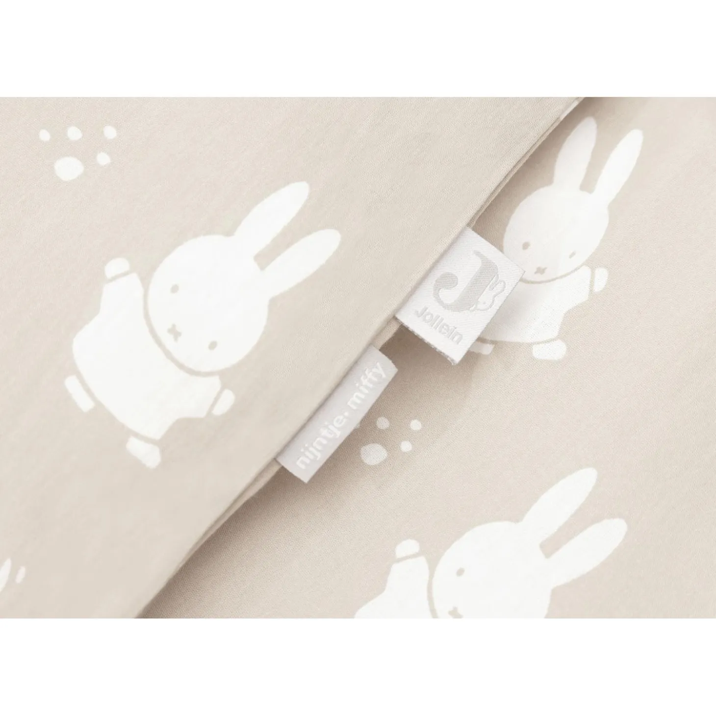 Jollein Housse de couette et taie Miffy Nougat 100x140 cm