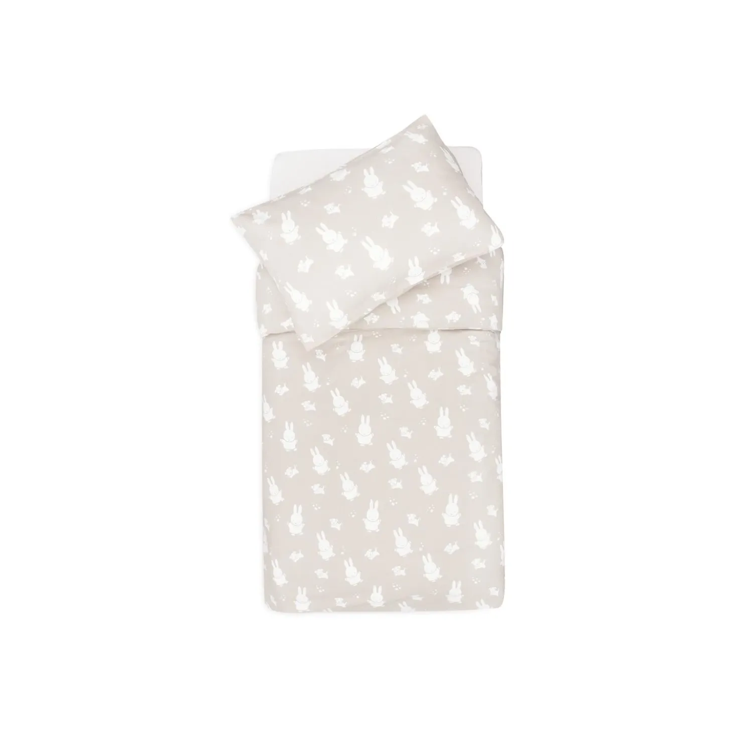 Jollein Housse de couette et taie Miffy Nougat 100x140 cm