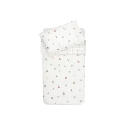 Jollein                    Housse de couette et taie Animal Friends    Multicolore            100x140 cm