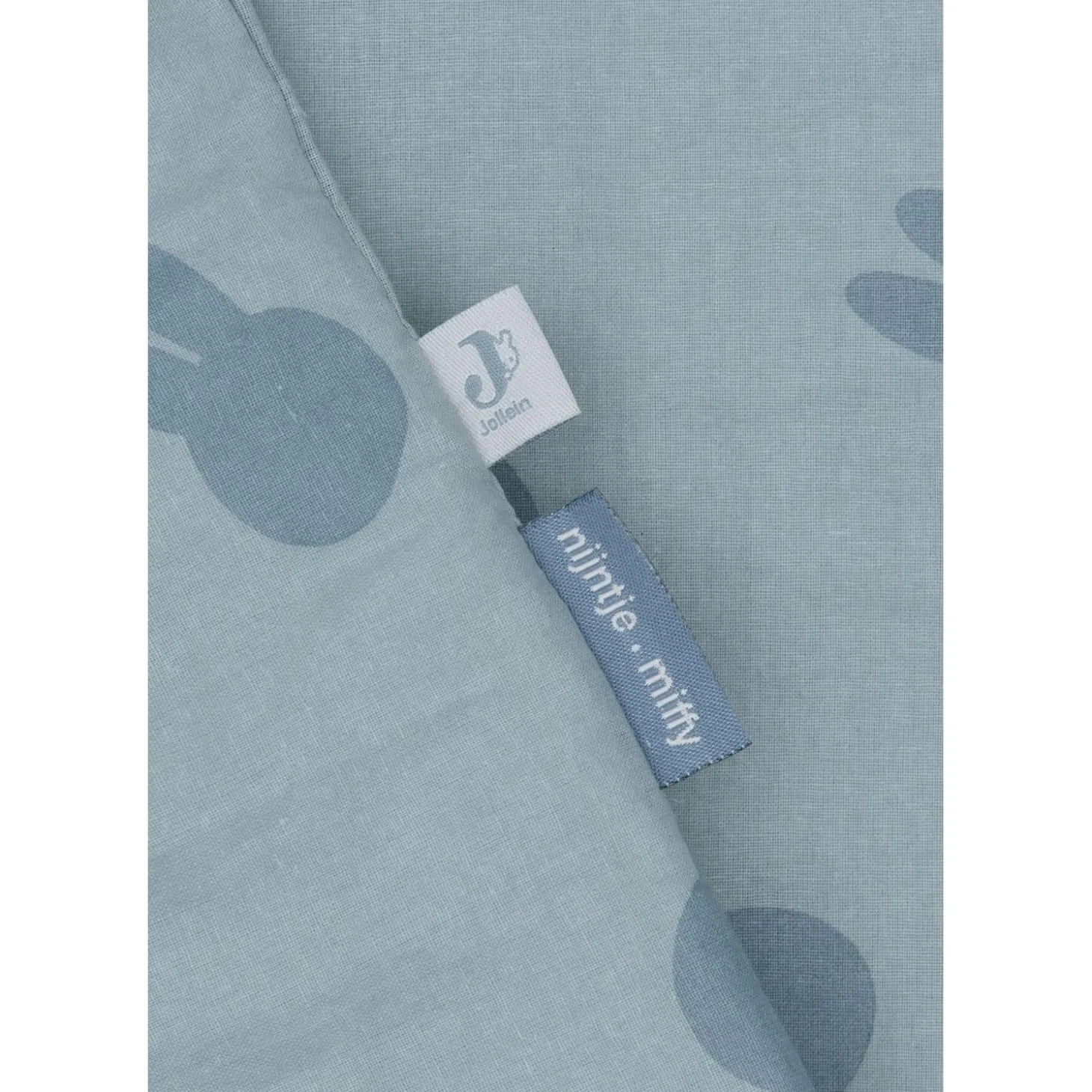 Jollein Housse de couette et taie Miffy Shadow Sea Green 100x140 cm