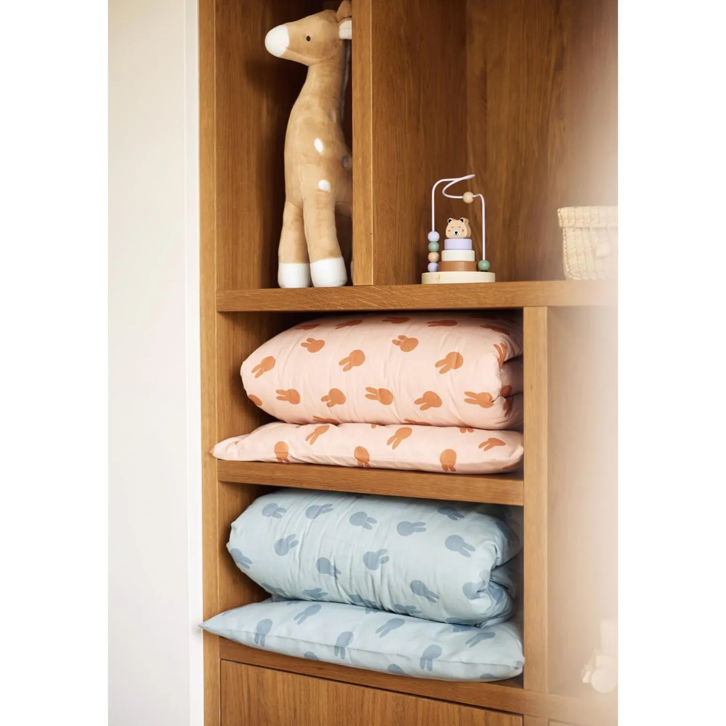 Jollein Housse de couette et taie Miffy Shadow Sea Green 100x140 cm