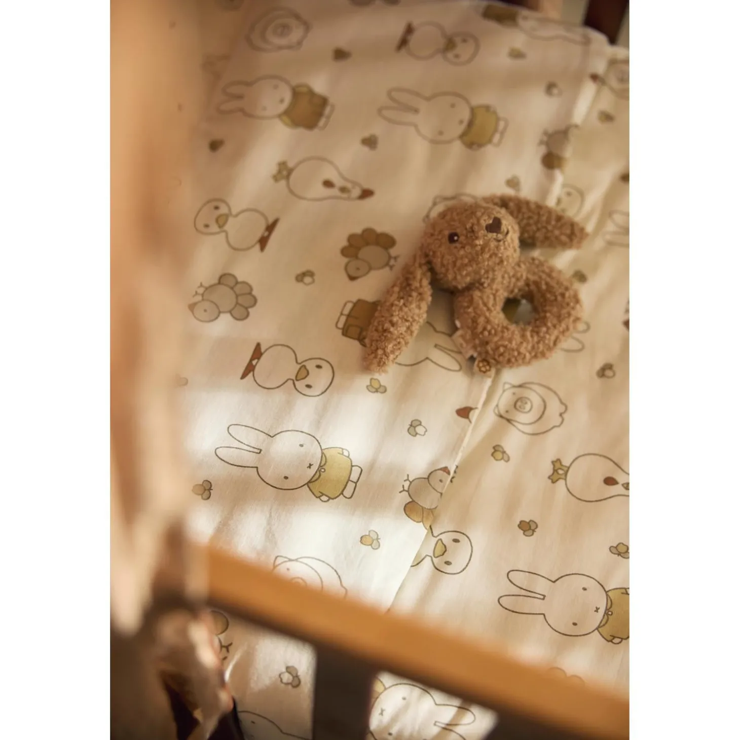 Jollein Housse de couette et taie Miffy Family Farm Multicolore 100x140 cm