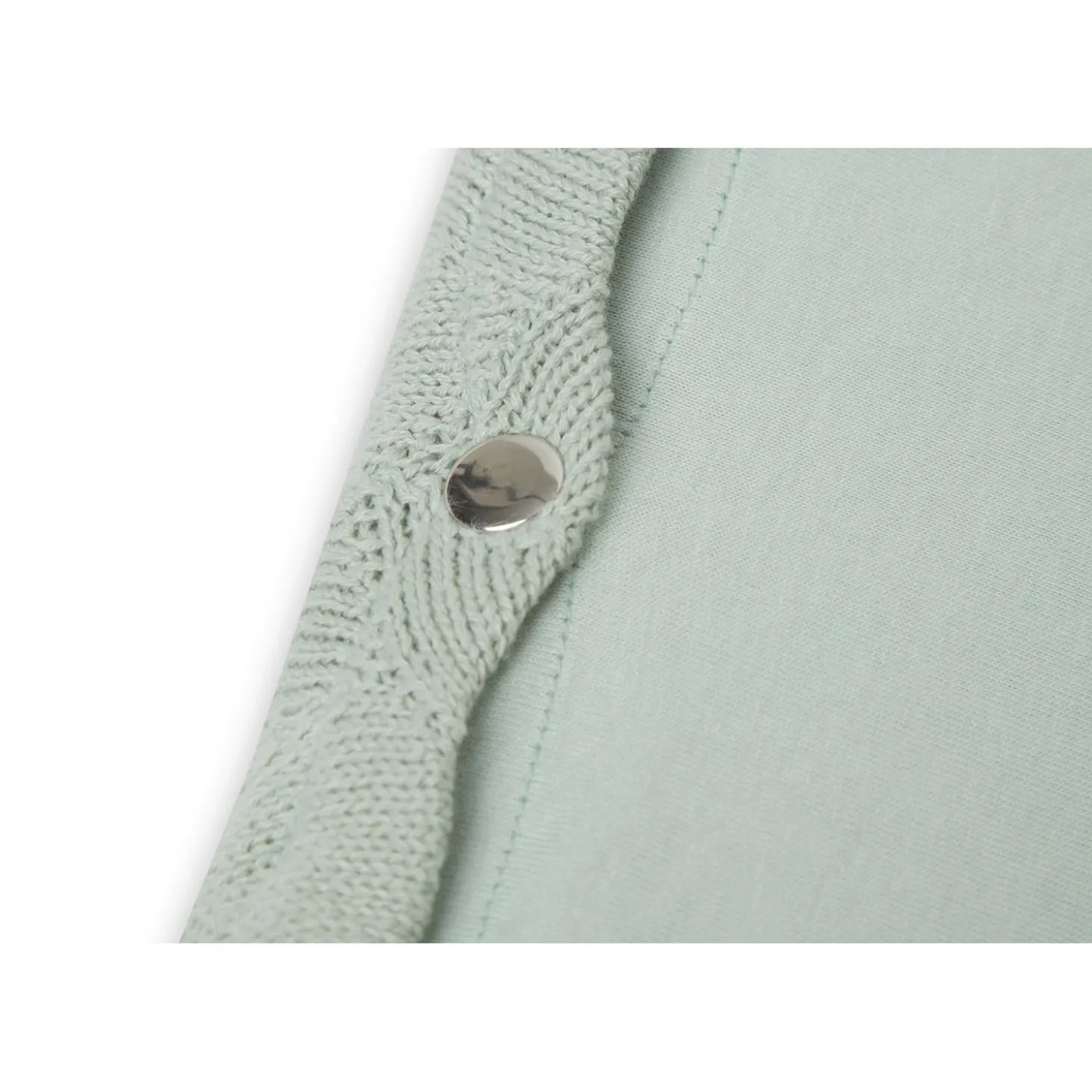Jollein Housse matelas à langer Shell Knit GOTS Sea Foam 50x70 cm