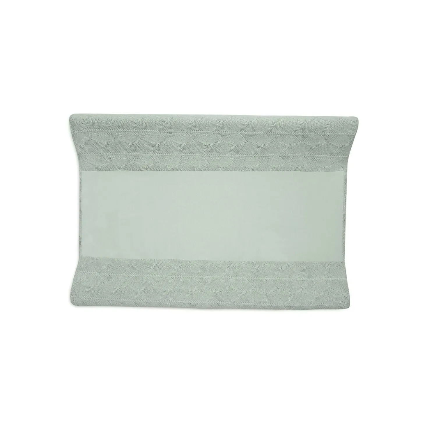 Jollein Housse matelas à langer Shell Knit GOTS Sea Foam 50x70 cm