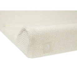 Jollein Housse matelas à langer Basic Knit Ivory 50x70 cm