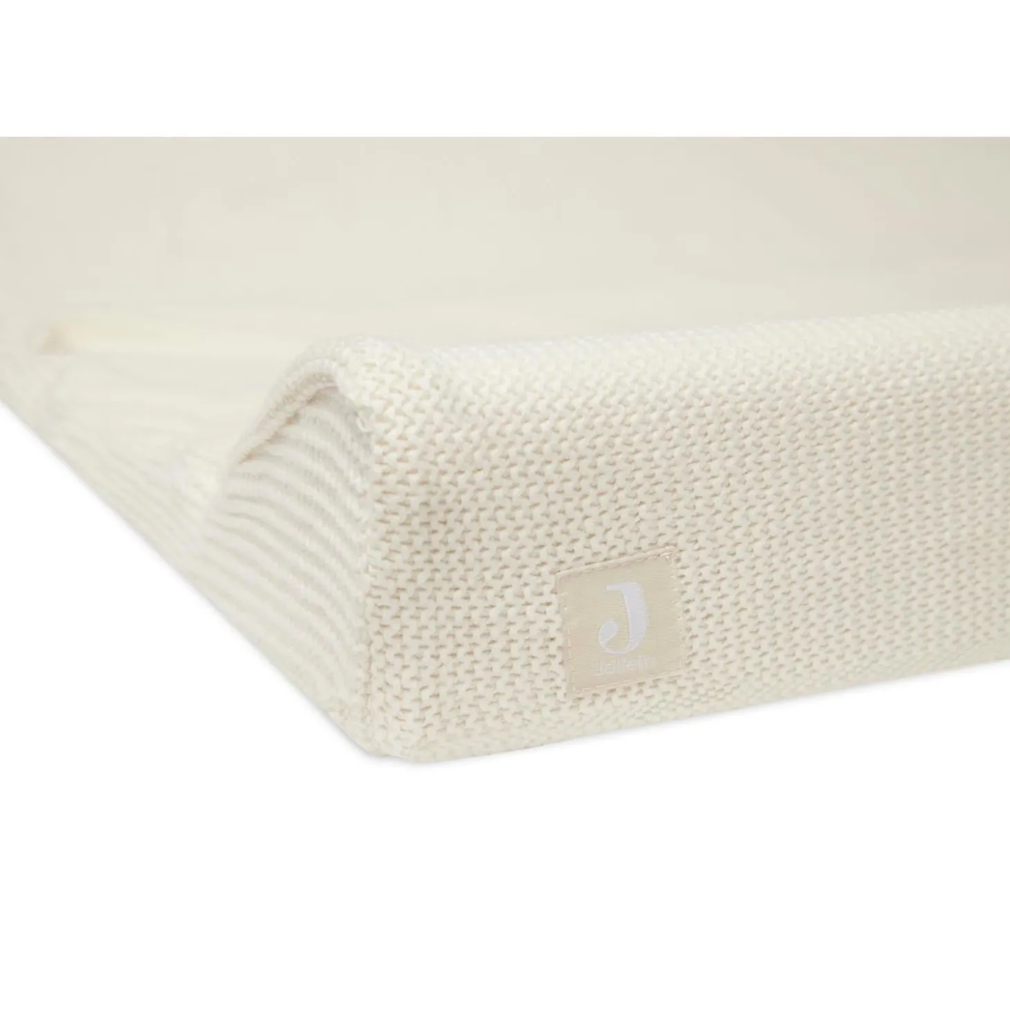 Jollein Housse matelas à langer Basic Knit Ivory 50x70 cm