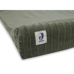 Jollein Housse matelas à langer Pure Knit Leaf Green 50x70 cm