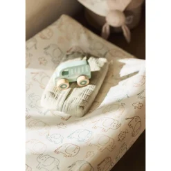 Jollein                    Housse matelas à Langer Jersey Elephant Tales    Multicolore            50x70 cm