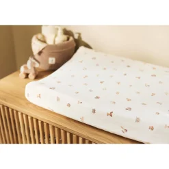 Jollein Housse matelas à Langer Jersey Animal Friends Multicolore 50x70 cm