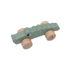 Jollein                    Jouet en Bois à roulettes Crocodile    Sea Green