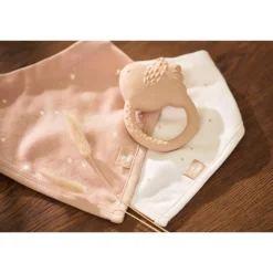 Jollein Lot de 2 Bavoirs Bandana Twinkling Wild Rose