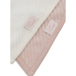 Jollein Lot de 2 Bavoirs Bandana Velvet Rib Wild Rose/Ivory