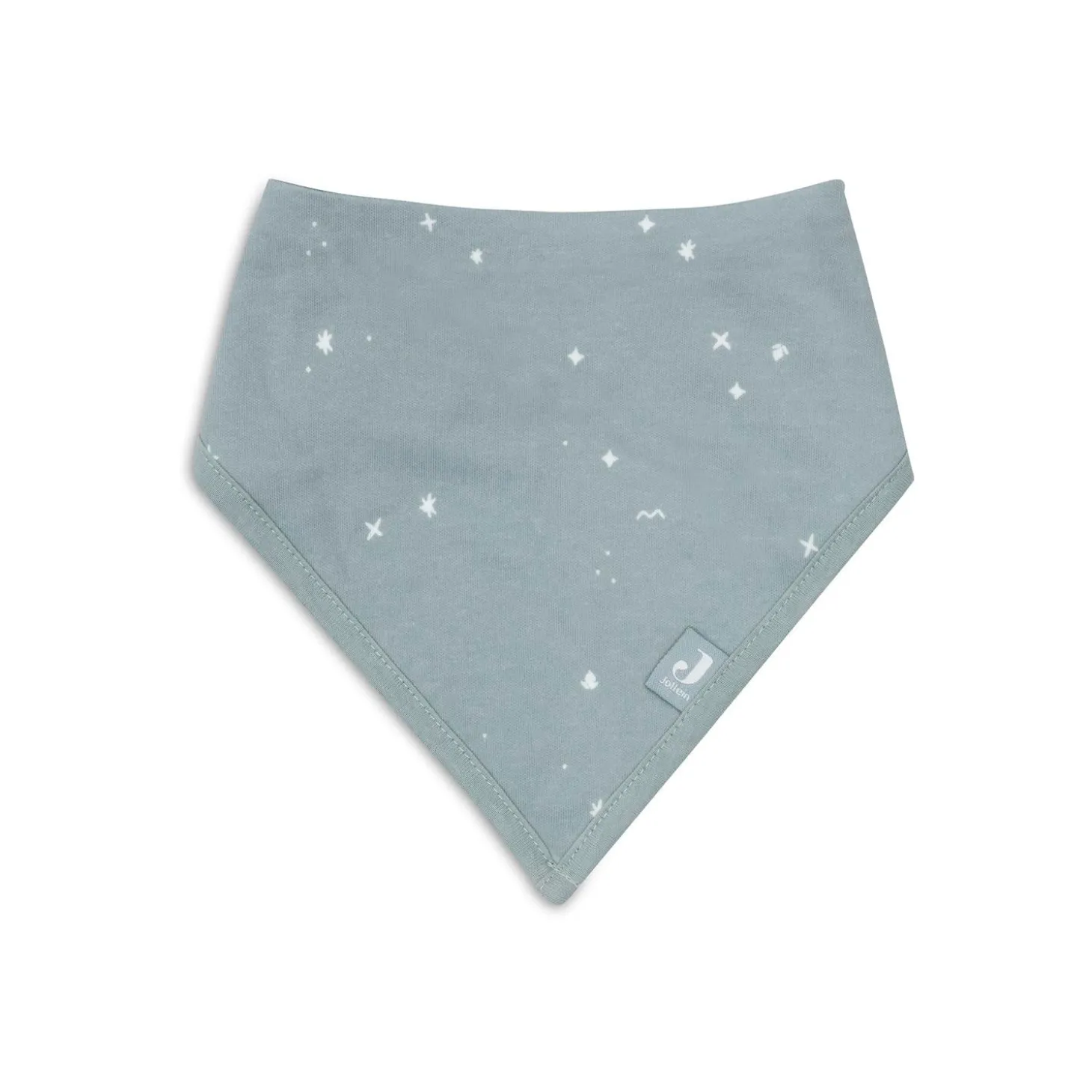 Jollein Lot de 2 Bavoirs Bandana Twinkling Sea Green