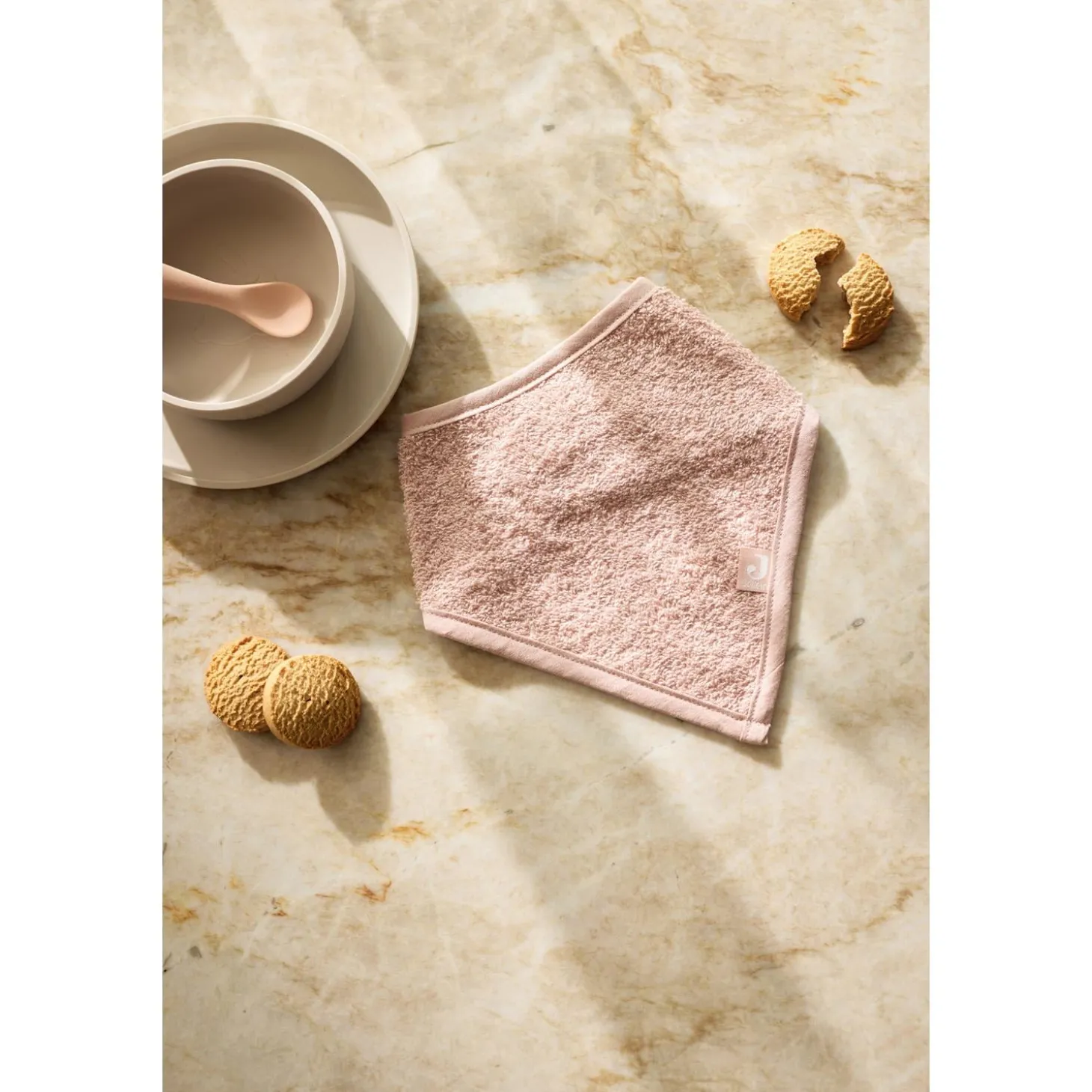 Jollein Lot de 2 Bavoirs Bandana éponge Wild Rose