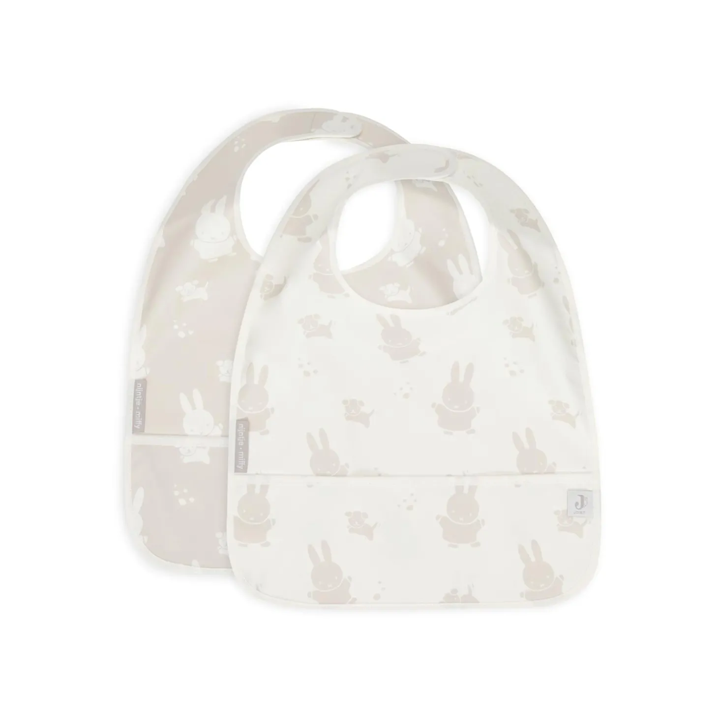 Jollein Lot de 2 Bavoirs imperméable Miffy Nougat