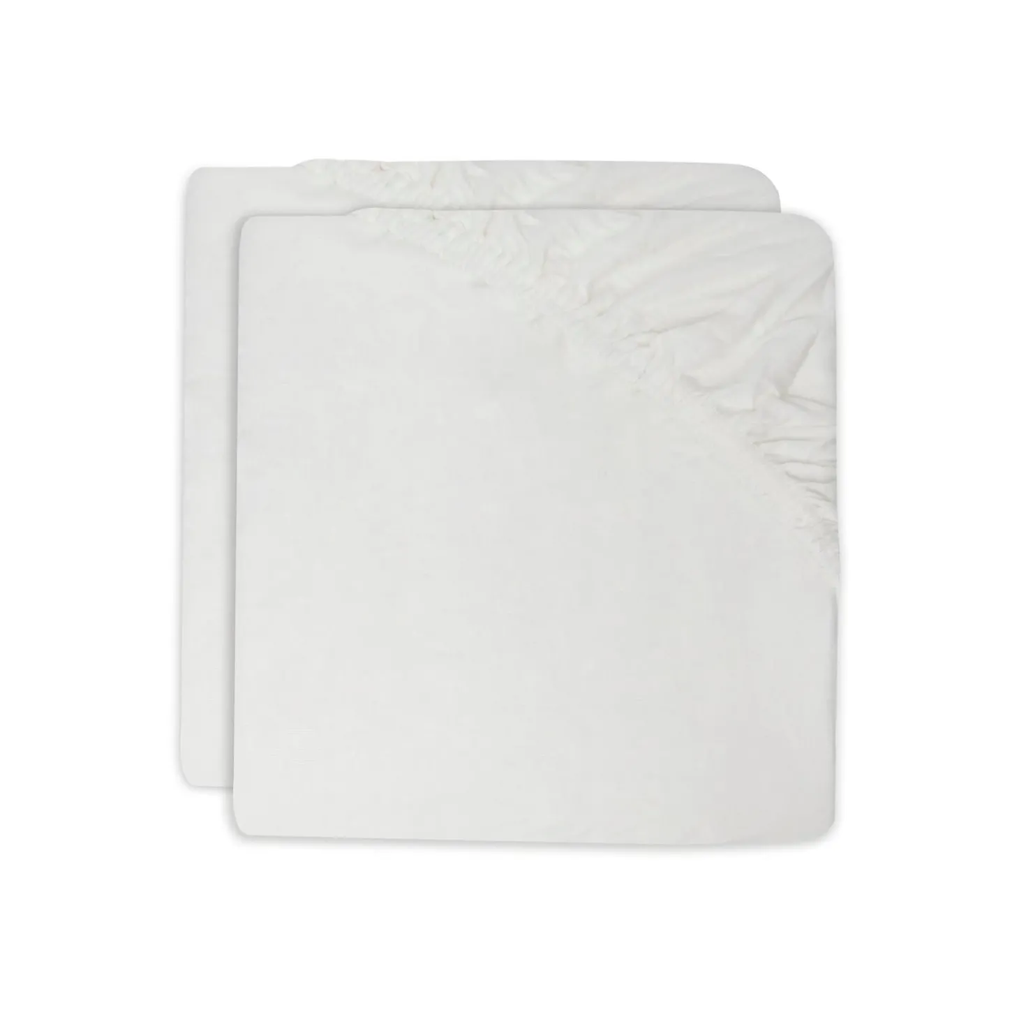 Jollein Lot de 2 Drap-housse Jersey Ivory 40x90 cm