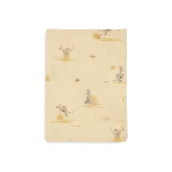 Jollein Lot de 3 Gant de Toilette Gaze de Coton Kangaroots Multicolore 15x20 cm