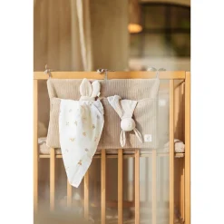Jollein Lot de 3 Gant de Toilette Gaze de Coton Animal Friends Multicolore 15x20 cm
