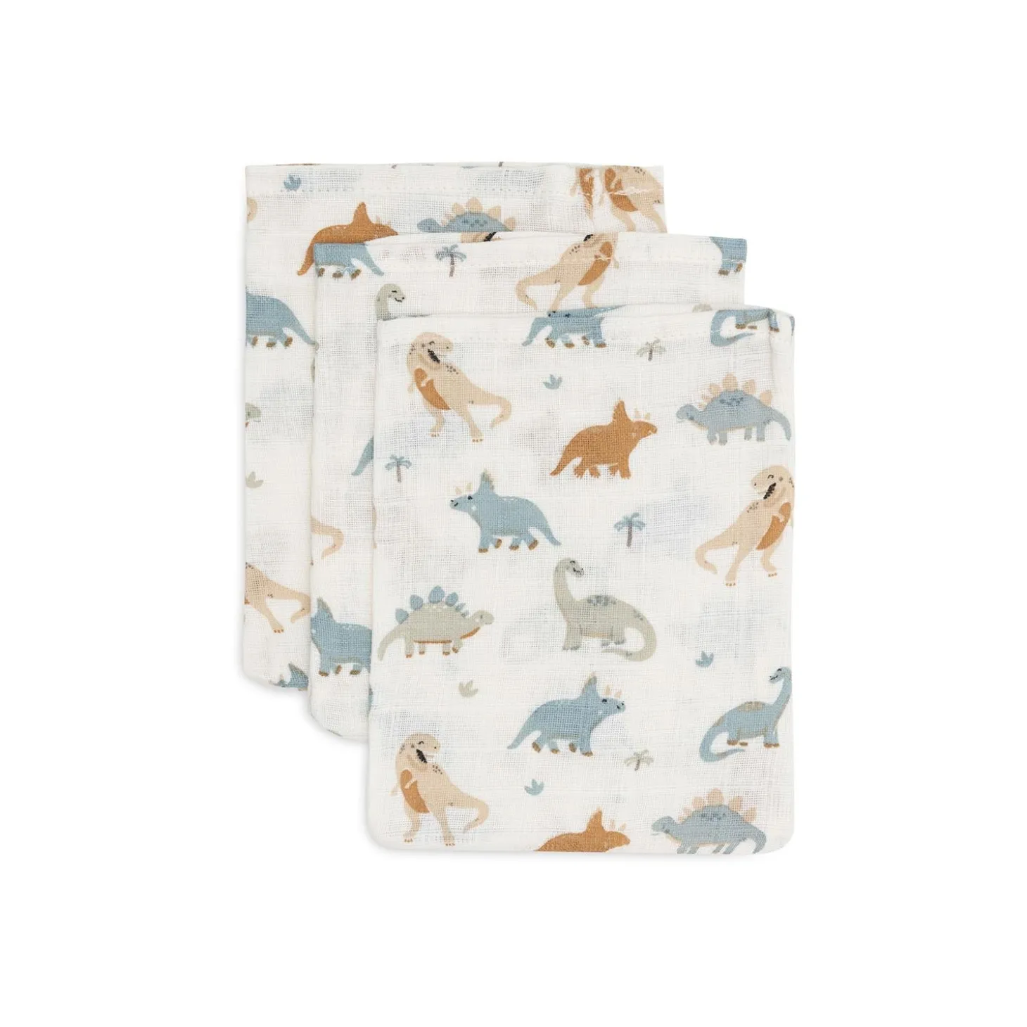 Jollein Lot de 3 Gant de Toilette Roarsome Multicolor 15x20 cm