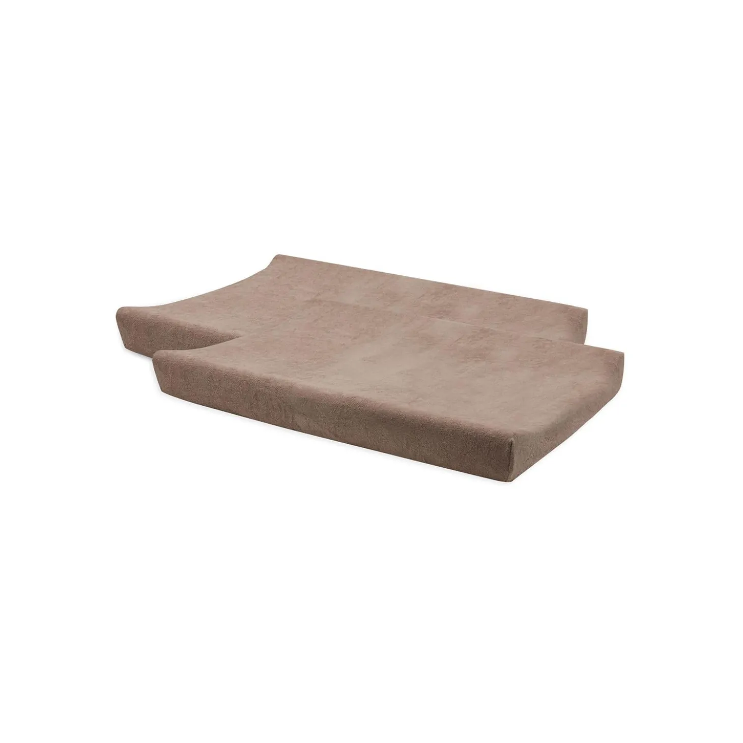 Jollein Lot de 2 Housse Matelas à Langer Éponge Milky Coffee 50x70 cm
