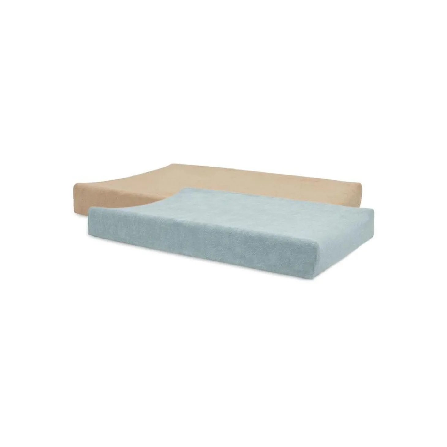 Jollein Lot de 2 Housse Matelas à Langer Éponge Sea Green 50x70cm