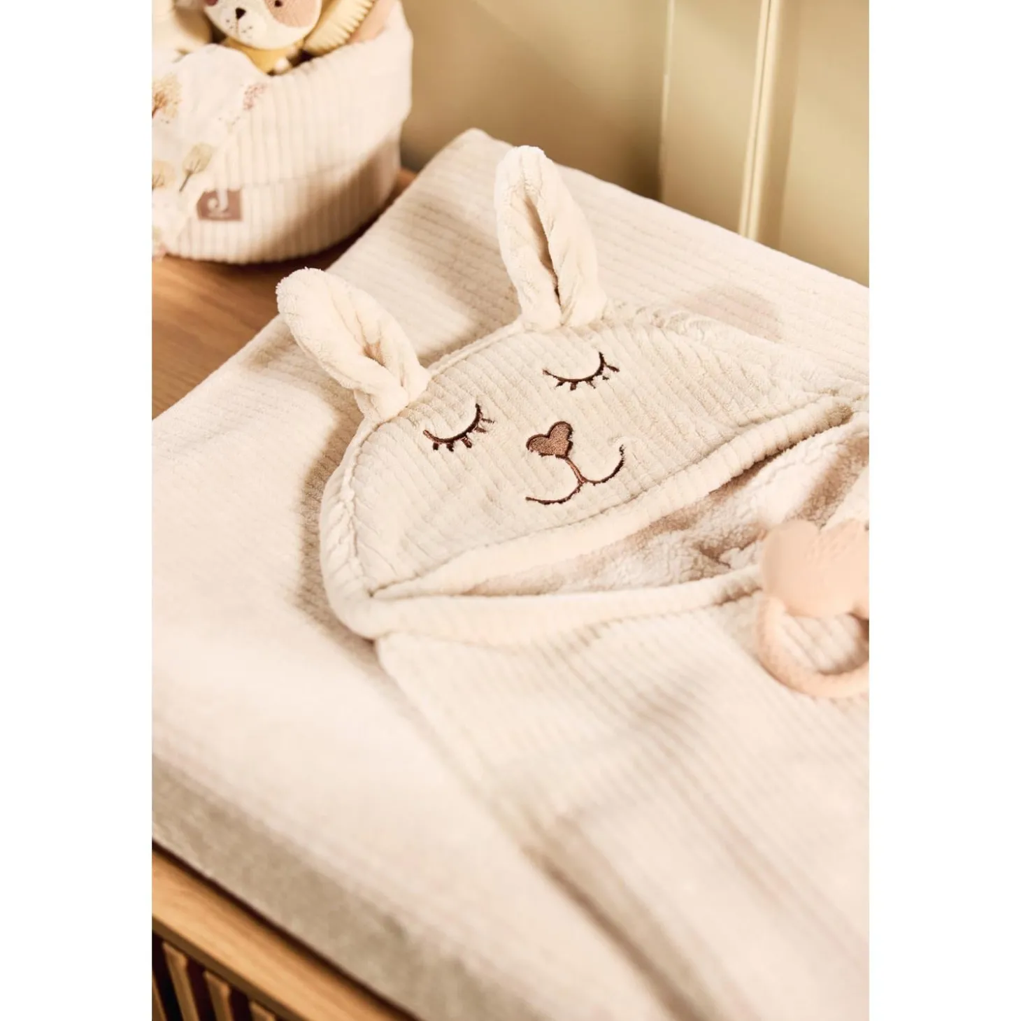 Jollein Lot de 2 Housse Matelas à Langer Éponge Oatmeal 50x70 cm