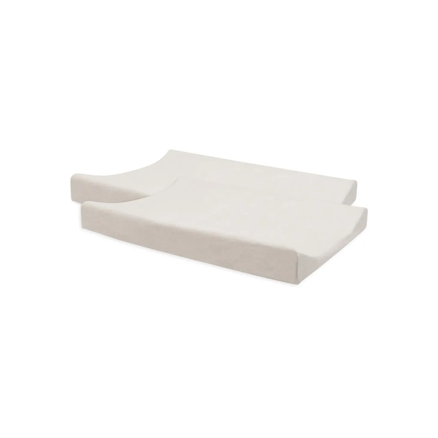 Jollein Lot de 2 Housse Matelas à Langer Éponge Oatmeal 50x70 cm