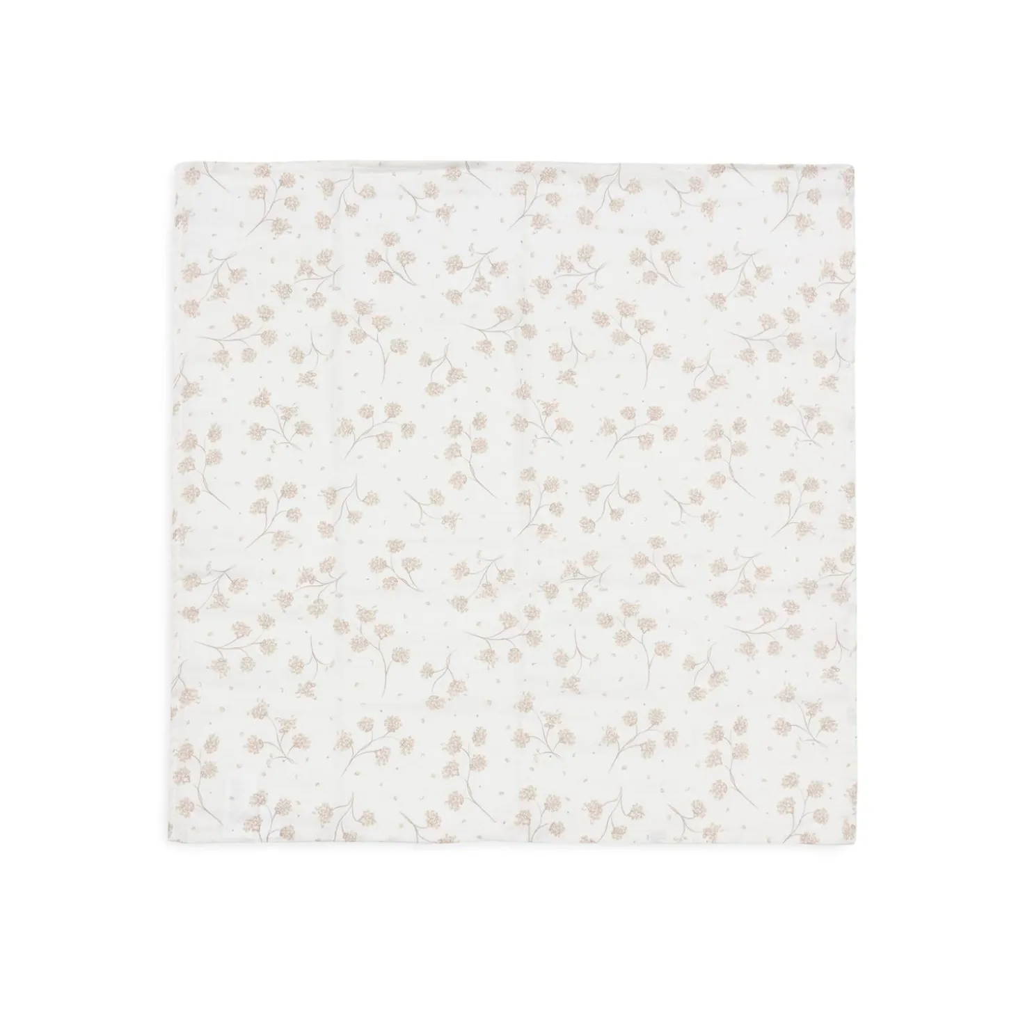 Jollein Lot de 3 Lange Gaze de Coton Small Leafy Dreams Multicolore 70x70 cm
