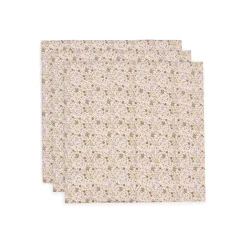 Jollein Lot de 3 Lange Gaze de Coton Small Flower Fairies Multicolore 70x70 cm