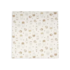 Jollein Lot de 3 Lange Gaze de Coton Small Miffy Family Farm Multicolore 70x70 cm