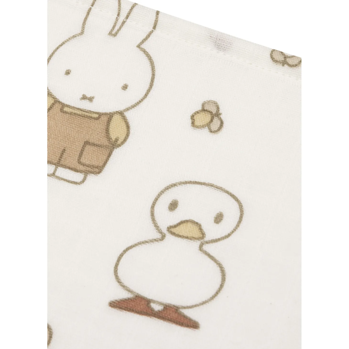Jollein Lot de 3 Lange Gaze de Coton Small Miffy Family Farm Multicolore 70x70 cm